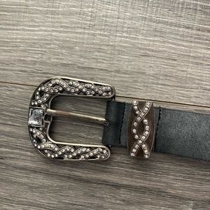 Buckle Brand rhinestone black belt
